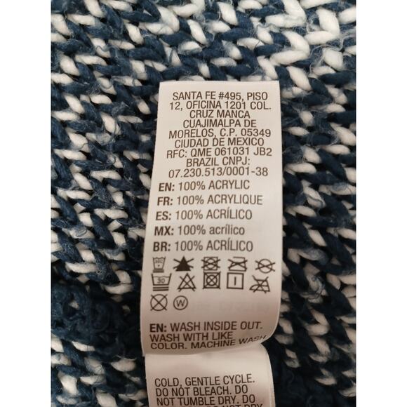 Roxy Peaceful Steph Cardigan Girls Big Sz XL Blue White Tribal Aztec Women XS/S - Picture 16 of 16